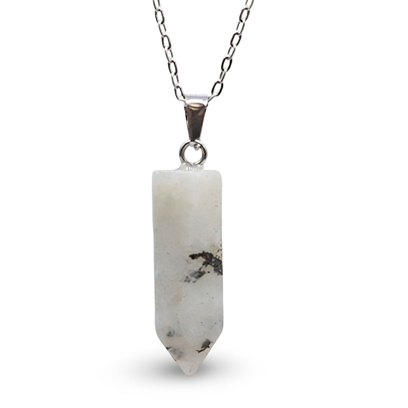 Necklace - Bullet Point - Gemstone Pendant