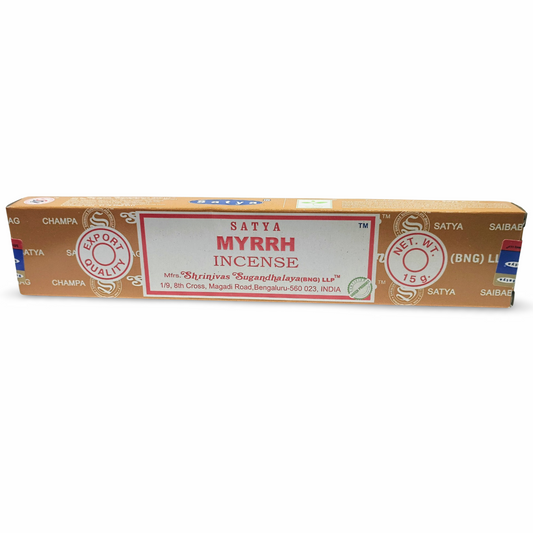 Incense Box -Satya -Myrrh -Incense Sticks -Aromes Evasions