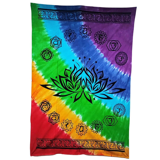 Banner -Rectangular Tapestry -Lotus -7 Chakras -Wall Decor -Aromes Evasions 