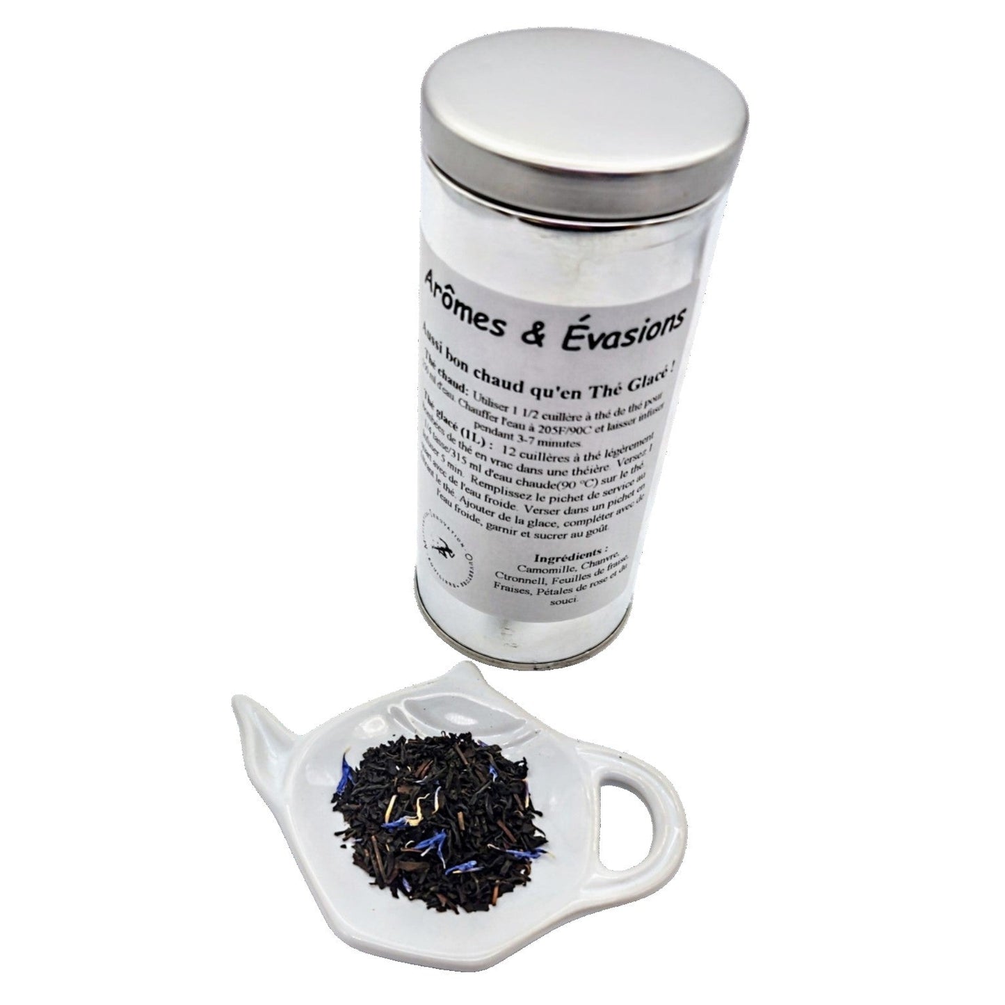 Black Tea -Blue Earl Gray -Loose Tea Black Tea Aromes Evasions 