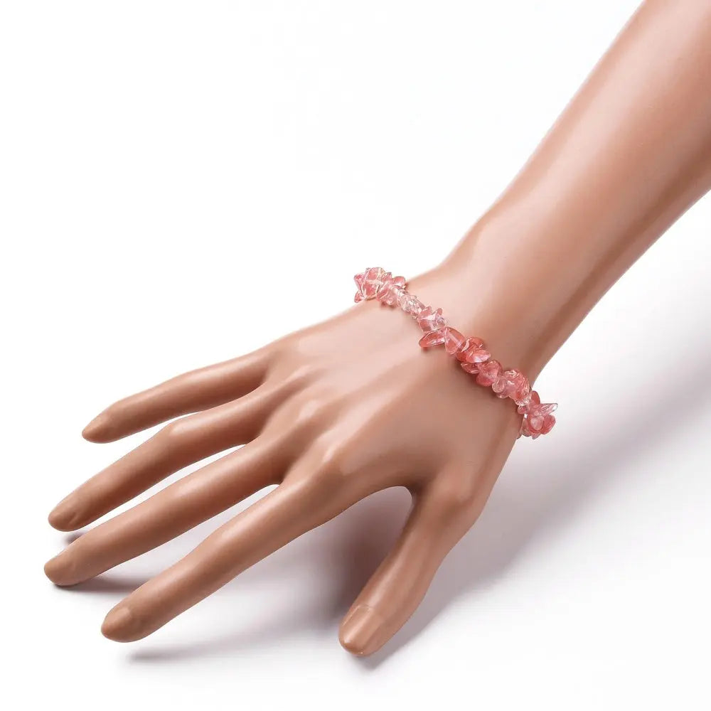 Bracelet - Quartz -Cherry -Glass -Chip Chip Aromes Evasions 