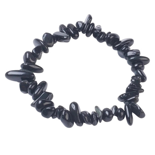 Bracelet -Black Agate -Chips -Chips -Aromes Evasions 