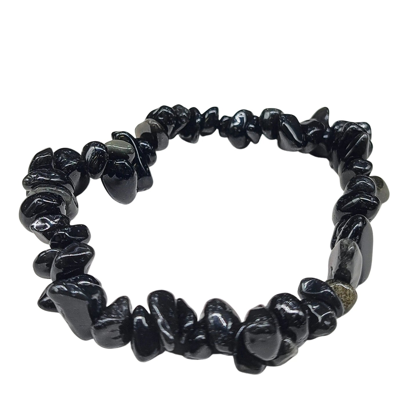 Bracelet -Black Obsidian -Chips -Chips -Aromes Evasions 