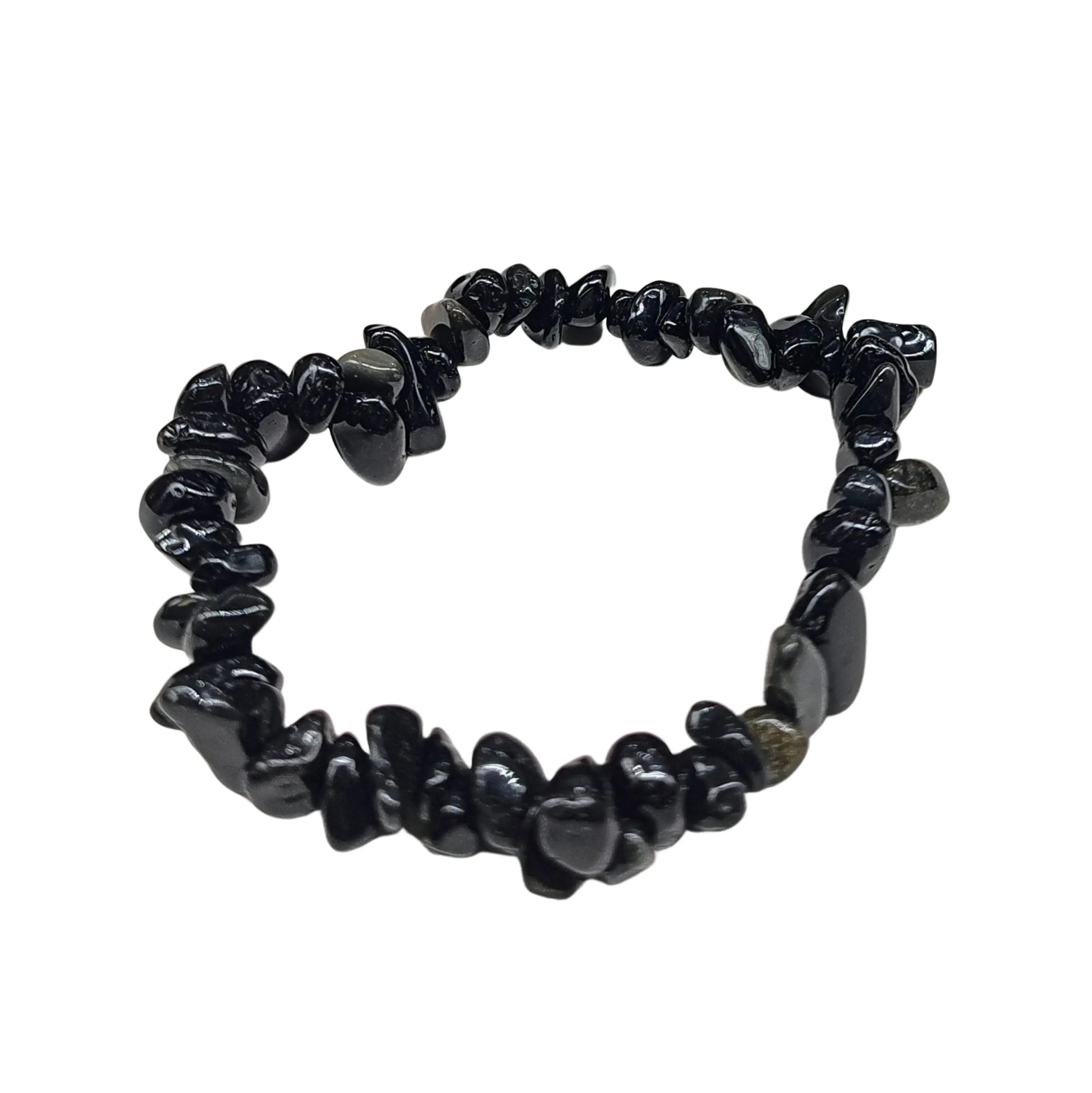 Bracelet -Black Obsidian -Chips -Chips -Aromes Evasions 