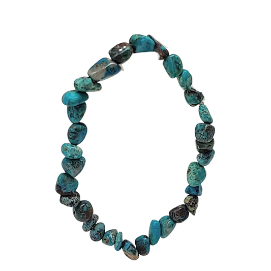 Bracelet -Chrysocolla -Natural Shape -Natural Shape -Aromes Evasions 