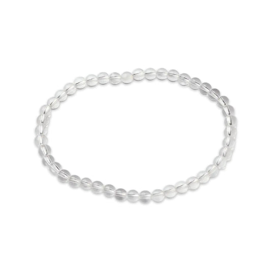 Bracelet -Crystal Quartz -4mm