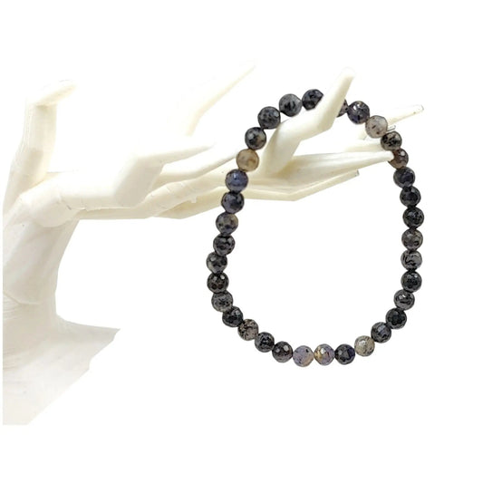 Bracelet -Iolite -6mm -6mm -Aromes Evasions 