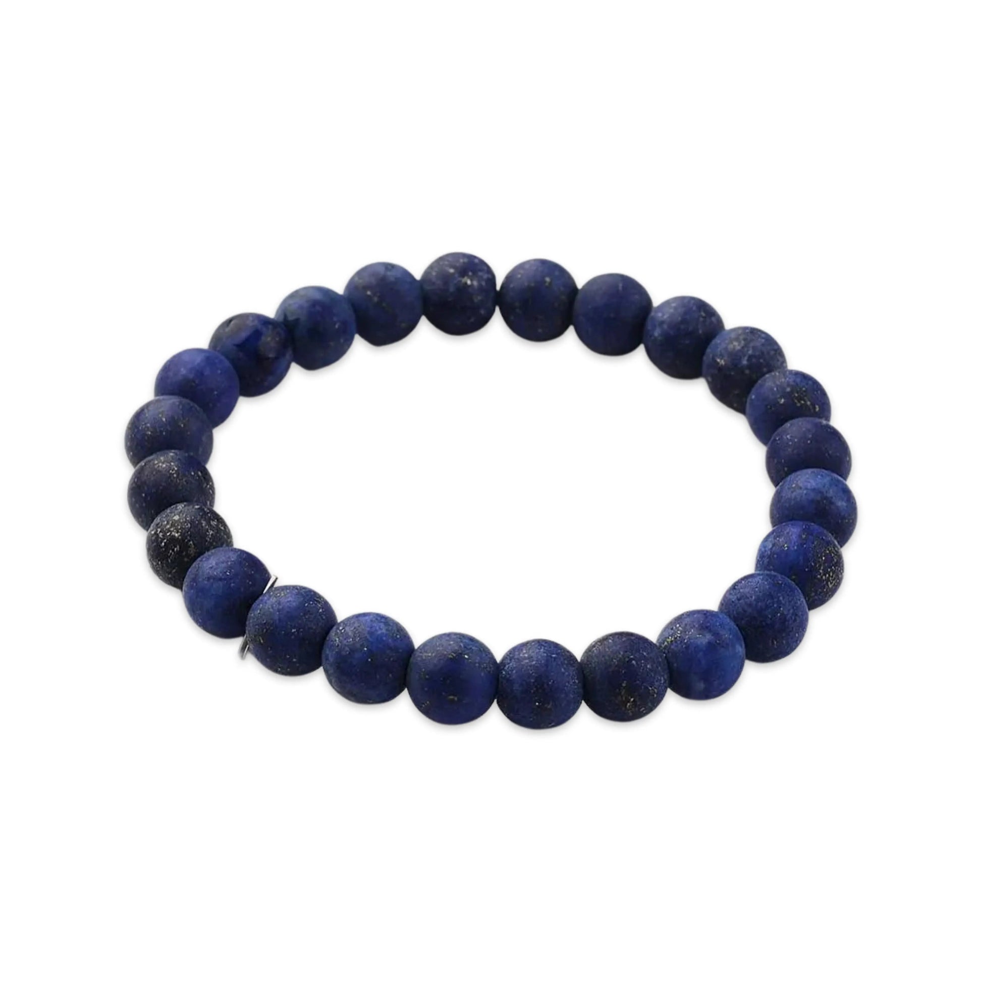 Bracelet -Lapis Lazuli -Frosted -8mm -8mm -Aromes Evasions 