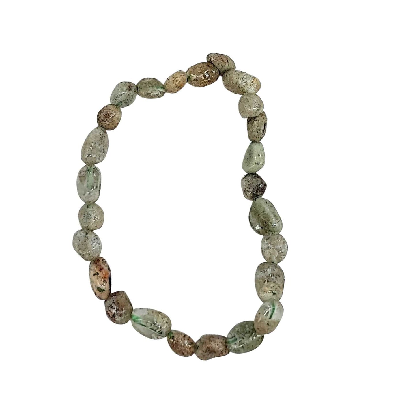 Bracelet -Lodolite -Shaman Quartz -Small Natural Shape Stones