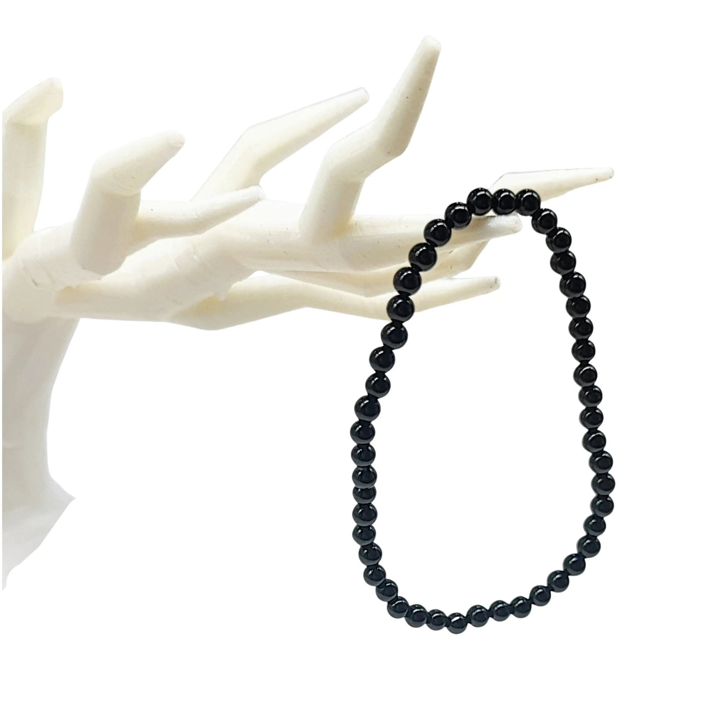 Bracelet -Onyx -Black -4mm -4mm -Aromes Evasions 