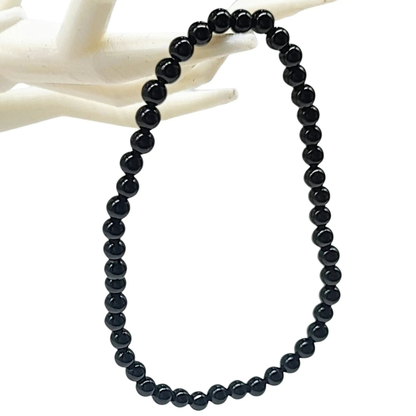 Bracelet -Onyx -Black -4mm -4mm -Aromes Evasions 