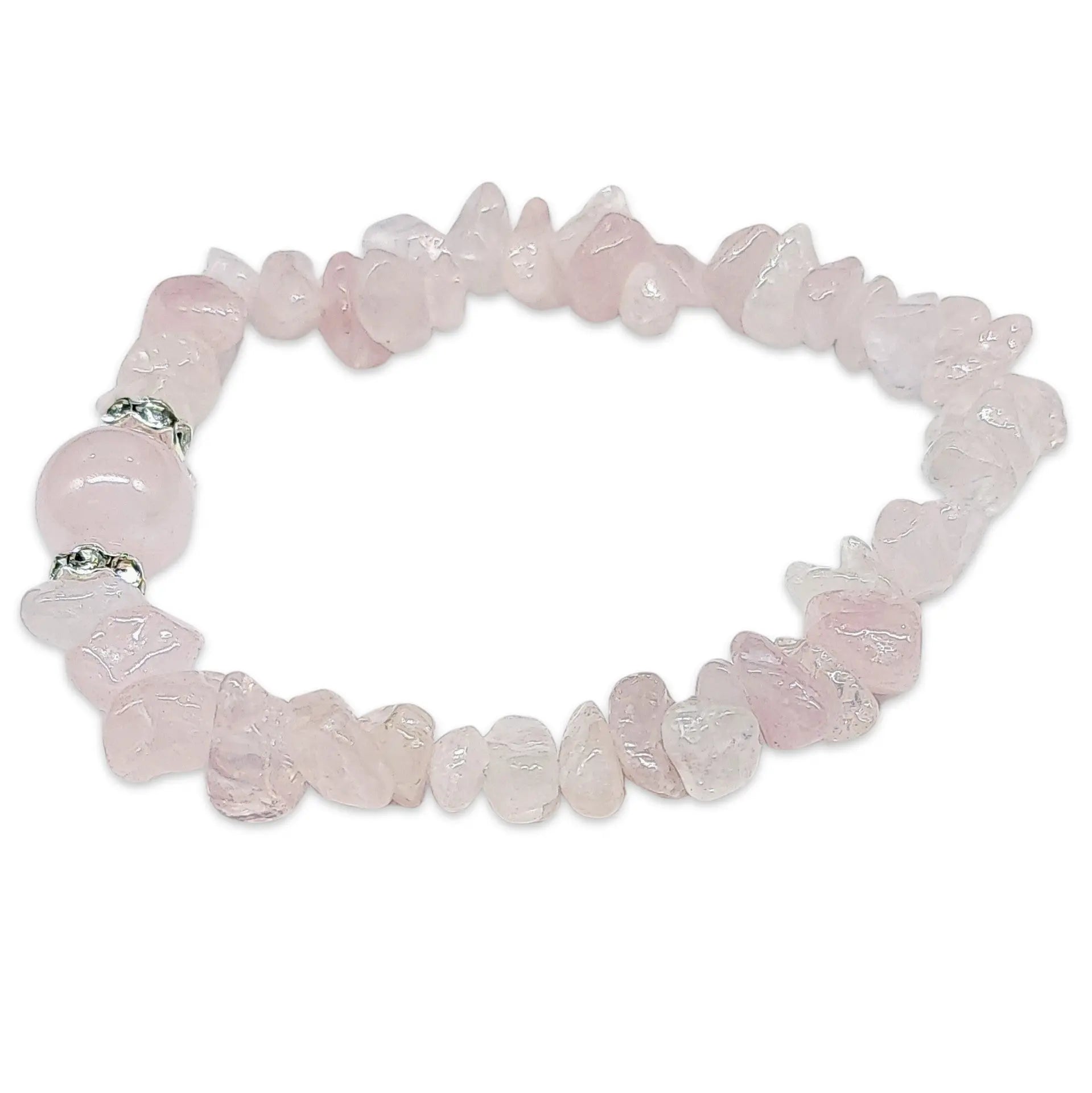 Bracelet -Rose Quartz -Chips & Bead -Chips -Aromes Evasions 