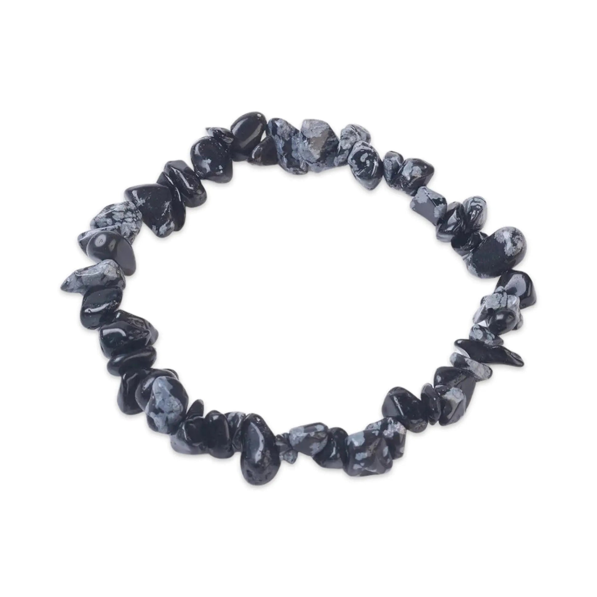 Bracelet -Snowflake Obsidian -Chips -Chips -Aromes Evasions 