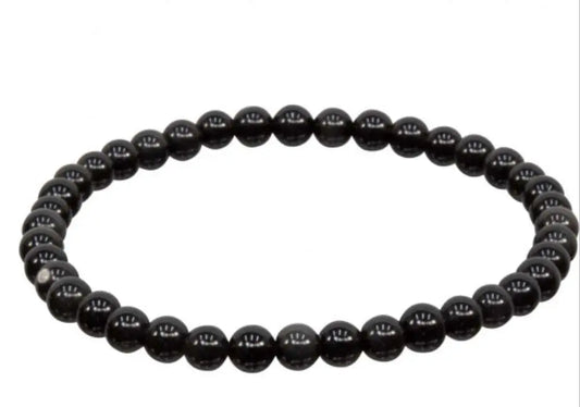 Bracelet -Tourmaline -Black -4mm 4mm Aromes Evasions 