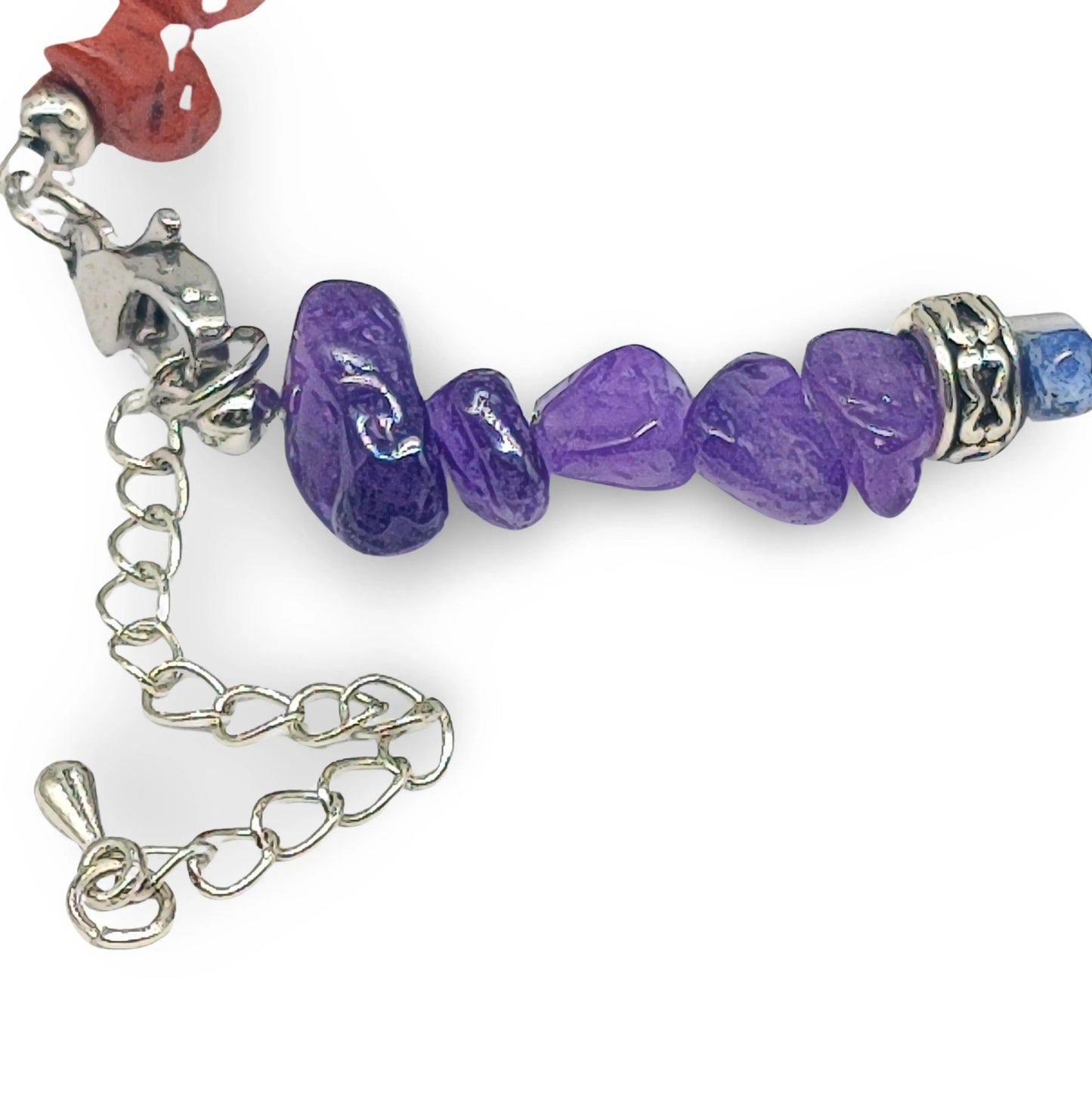 Bracelet -Adjustable -7 Chakras -Chips - Arômes et Évasions