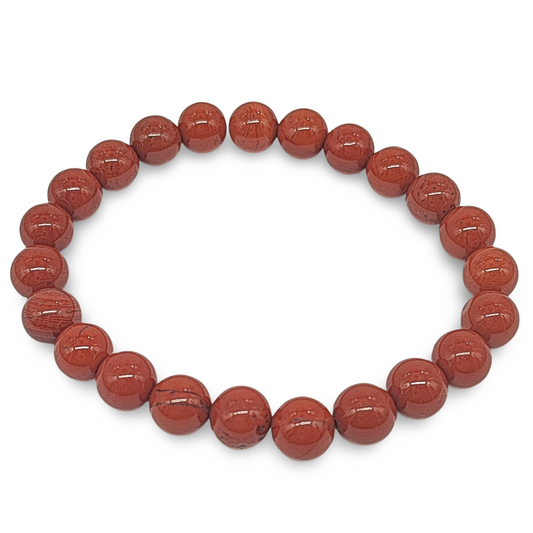 Bracelet -Red Jasper -8mm - Arômes et Évasions