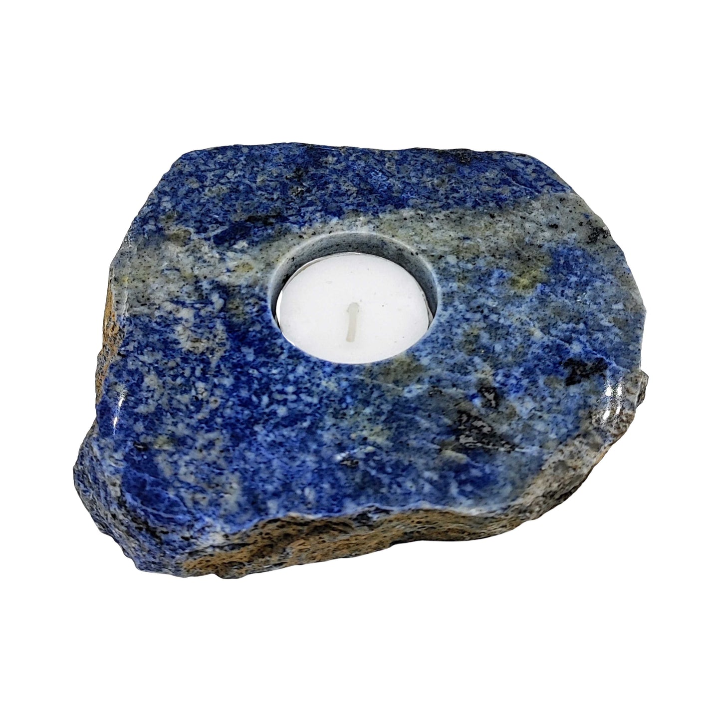 Candle Holder -Sodalite -Tea Light -Stone -Aromes Evasions 