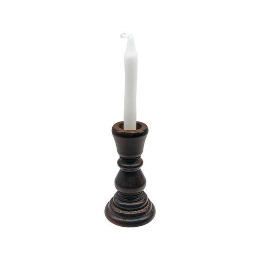 Candle Holder -Wooden -Coconut Brown -Wooden -Aromes Evasions 