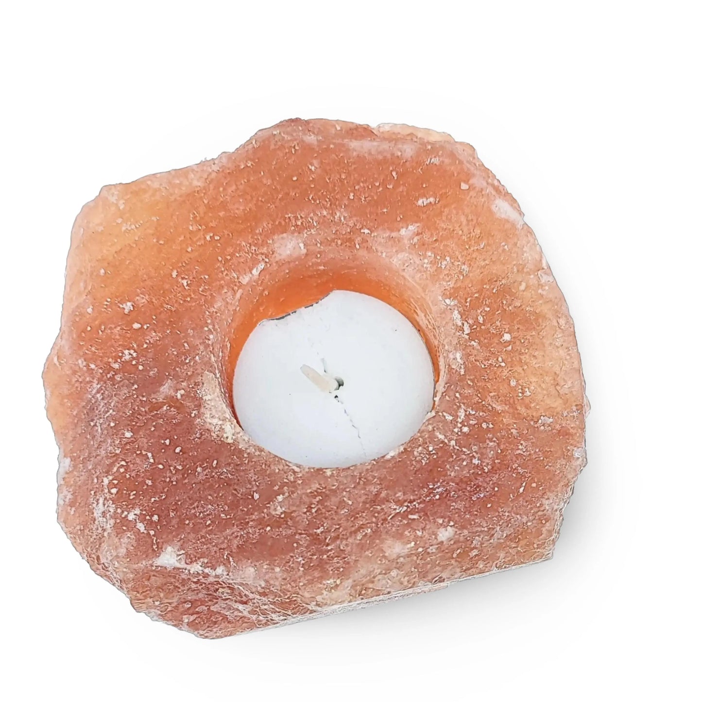 Candle Holder -Pink Himalayan Salt -Candle Holders -Aromes Evasions