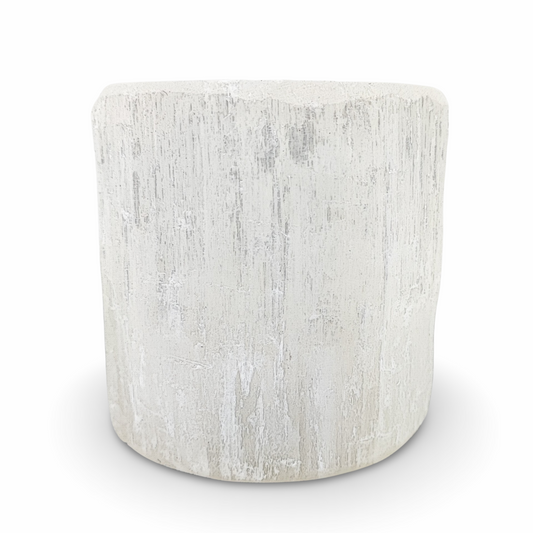 Candle Holder -Selenite Rounded - Arômes et Évasions