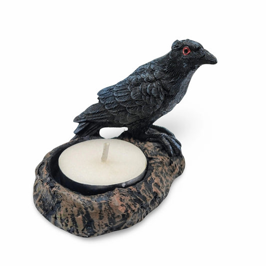 Candle Holder -Tealight -Raven - -Aromes Evasions