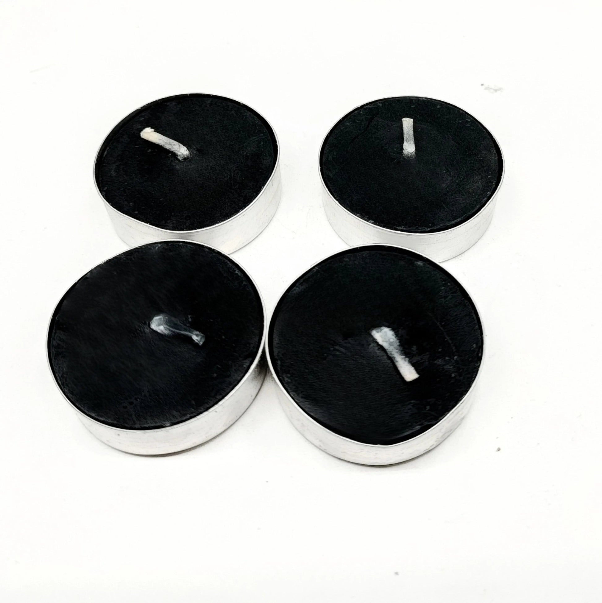 Candle -Tealights -Black -Pack of 4 -T-Lights -Aromes Evasions