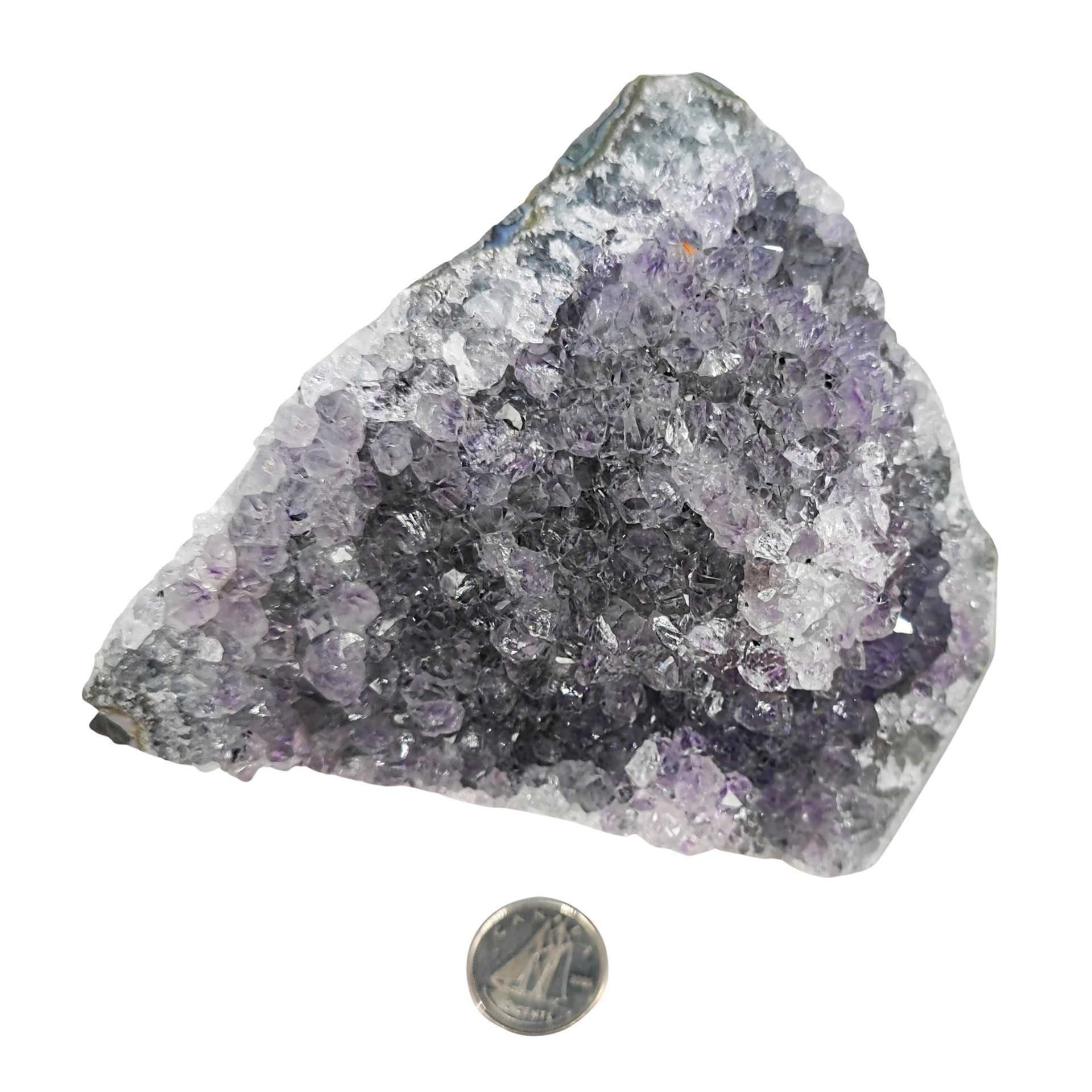 Cluster -Druzy with Cut Base -Amethyst -441g -Cluster -Aromes Evasions 