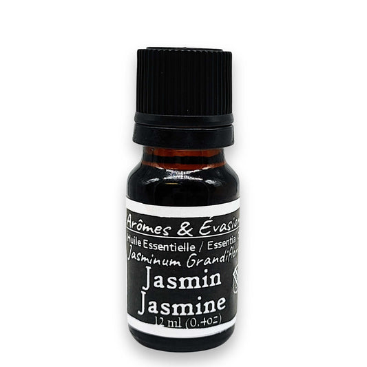 Essential Oil -Jasmine (Jasminum Grandiflorum) -Floral Scent -Aromes Evasions 