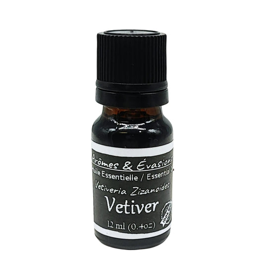 Essential Oil -Vetiver (Vetiveria Zizanoides) -Woody Scent -Aromes Evasions 