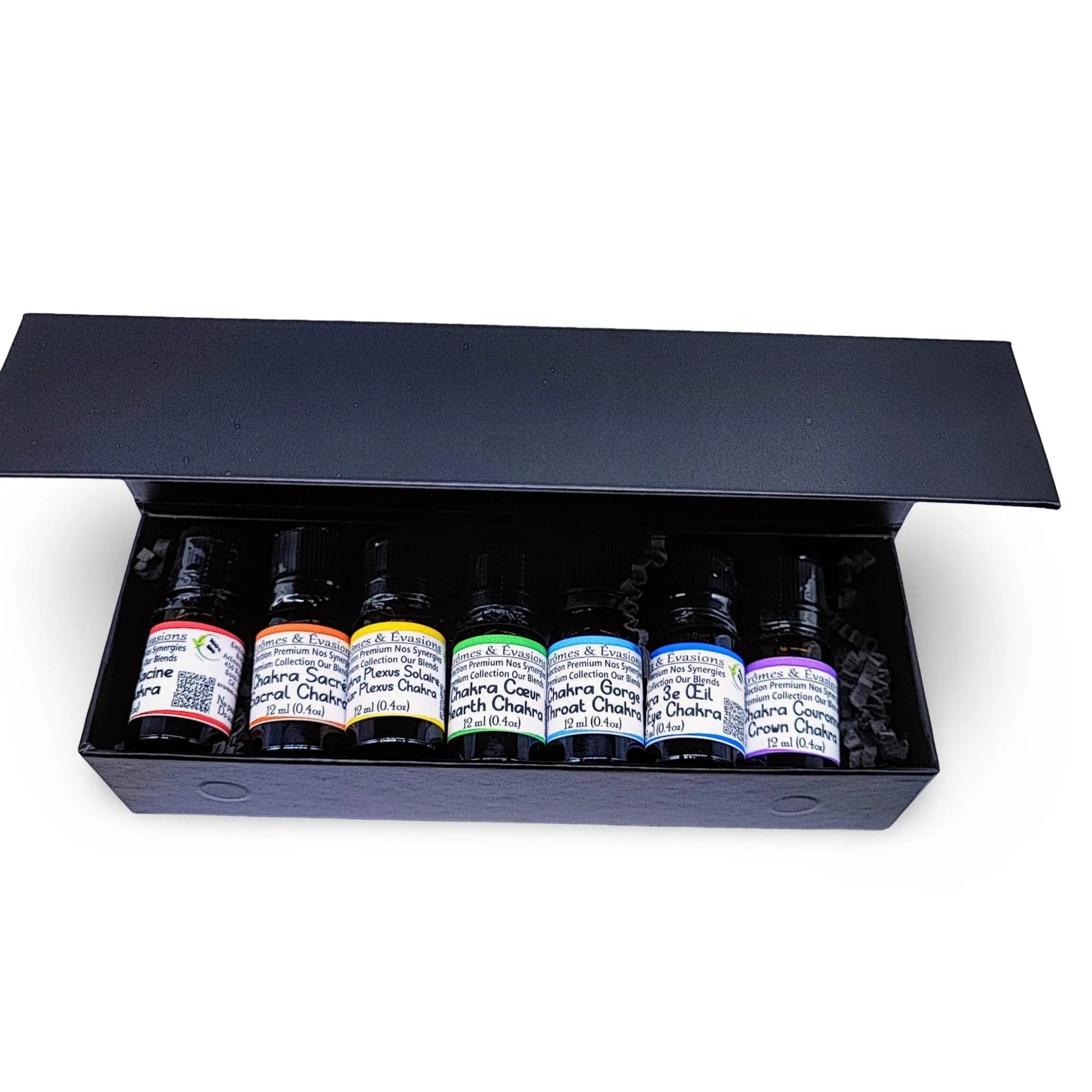 Essential Oil -Premium Collection -7 Chakras Gift Set -Premium Collection -Arômes & Évasions