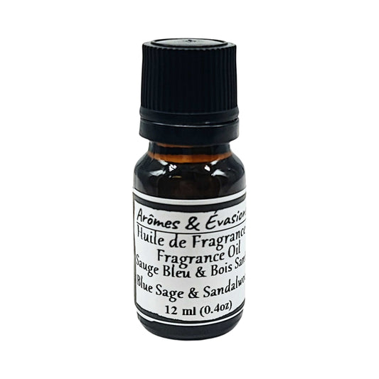 Fragrance Oil -Blue Sage & Sandalwood -Woody Scent -Aromes Evasions 