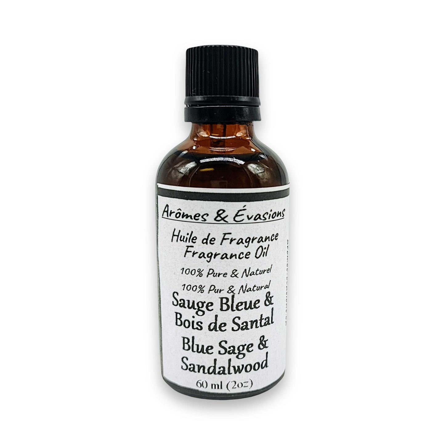 Fragrance Oil -Blue Sage & Sandalwood -Woody Scent -Aromes Evasions 