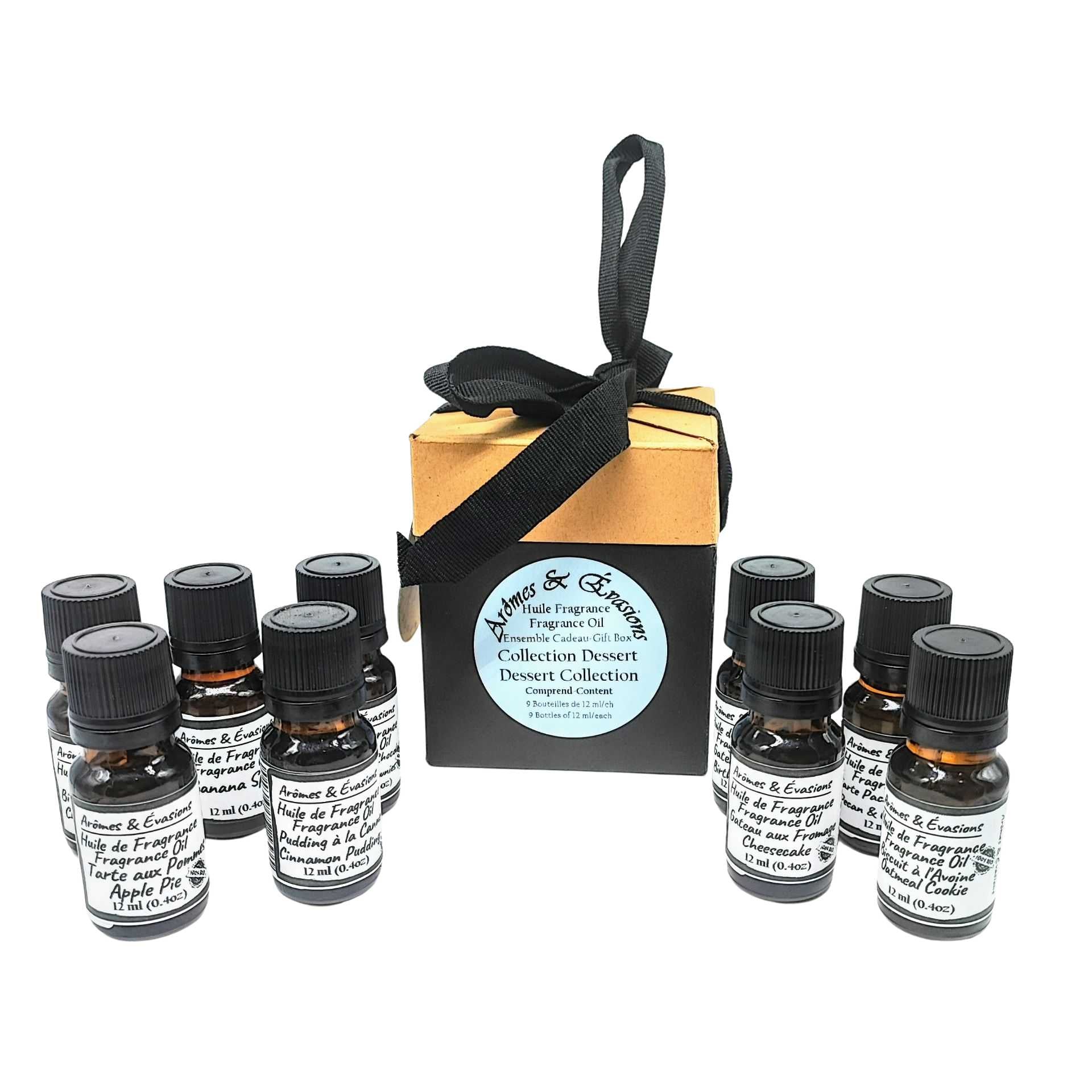 Fragrance Oil -Gif Set -Dessert Collection -Gift Set -Aromes Evasions 