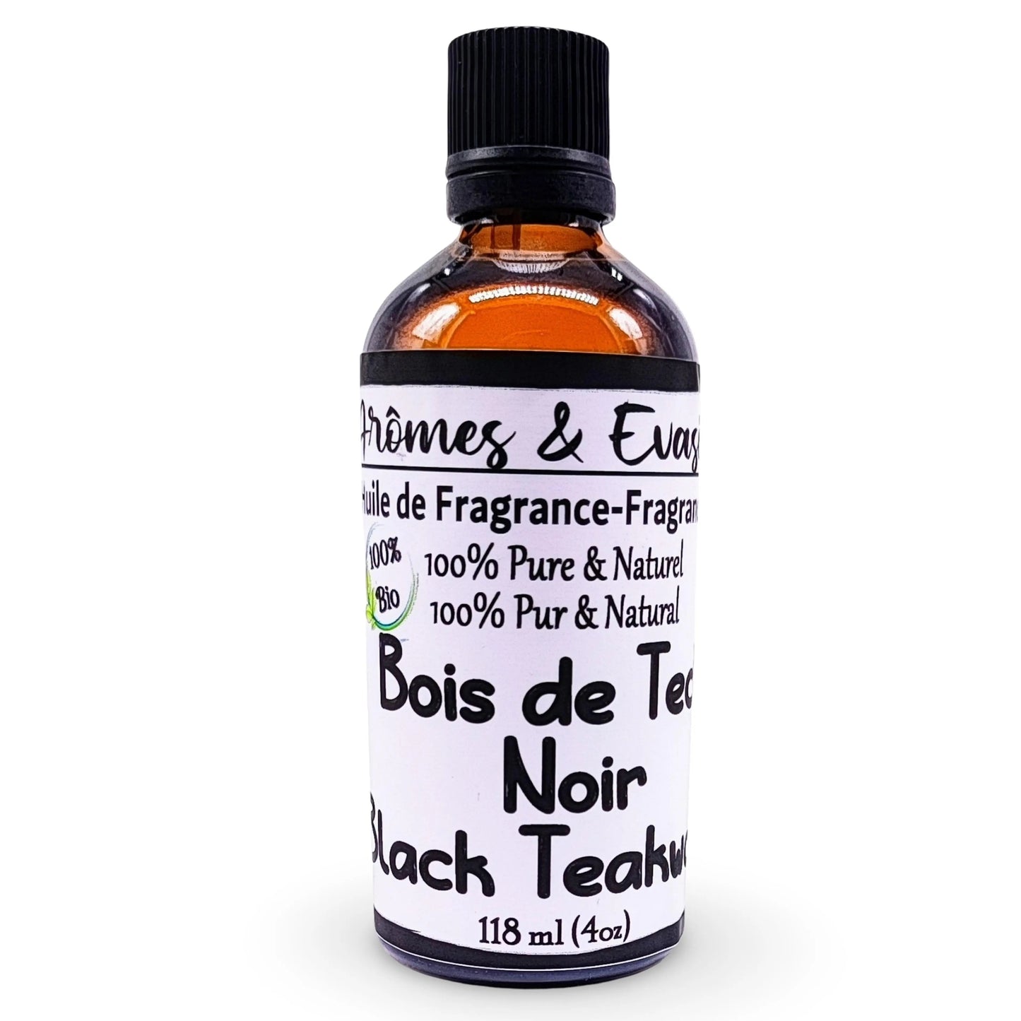 Fragrance Oil -Black Teakwood -Woody Scent -Aromes Evasions