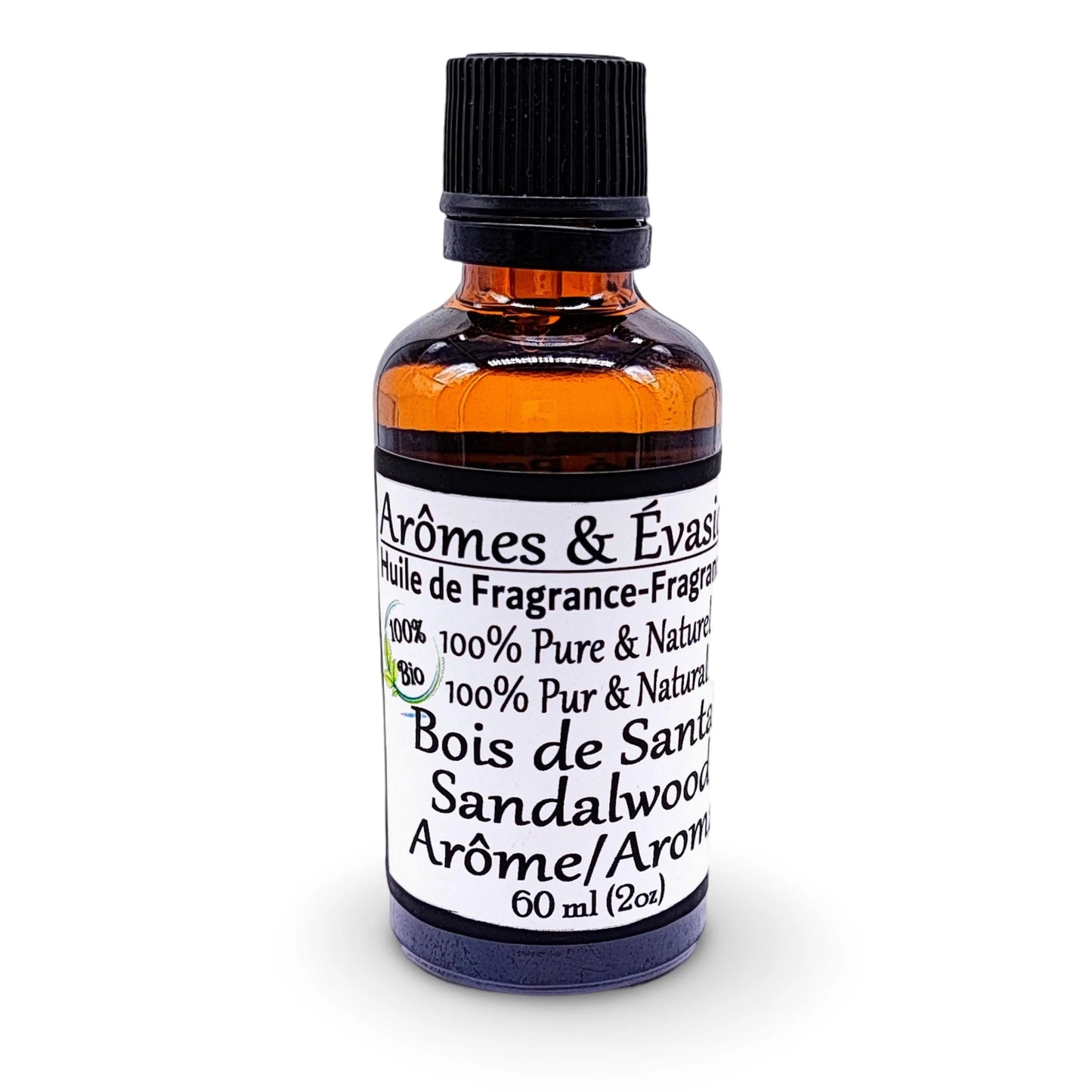 Fragrance Oil -Sandalwood Aroma -Woody Scent -Aromes Evasions