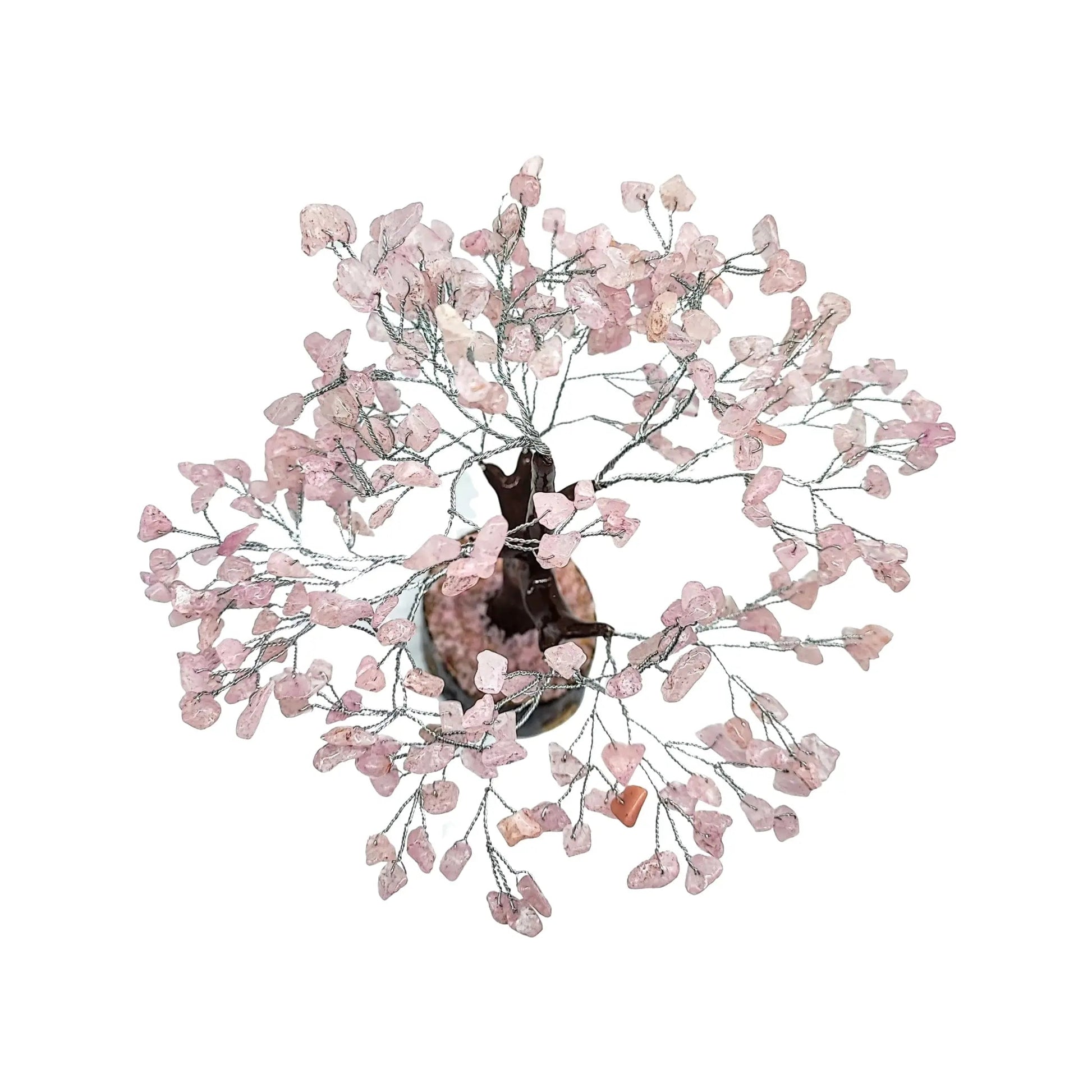 Home Decor -Gem Tree- Rose Quartz -10"H -Gemstone Tree -Aromes Evasions 