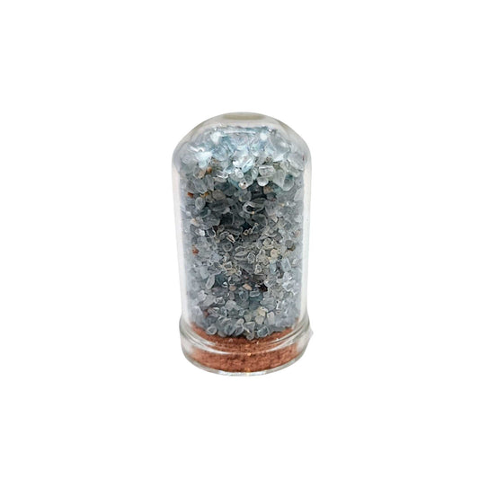 Home Decor -Small Decorative Bell -Aquamarine -15ml -Crystal Specimen -Aromes Evasions 