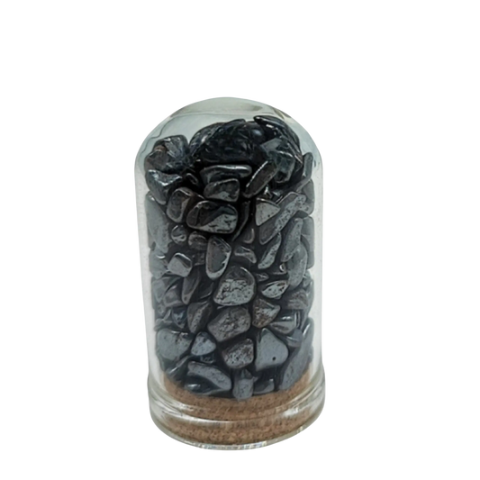 Home Decor -Small Decorative Bell -Hematite -15ml -Gemstone Bell -Aromes Evasions 