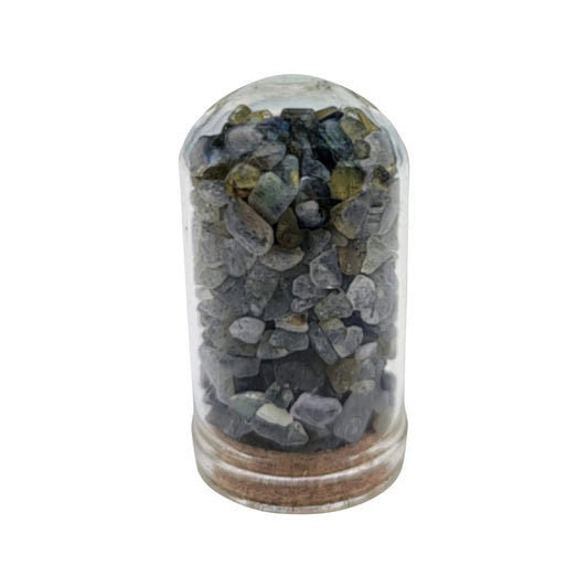 Home Decor -Small Decorative Bell -Labradorite -15ml -Gemstone Bell -Aromes Evasions 
