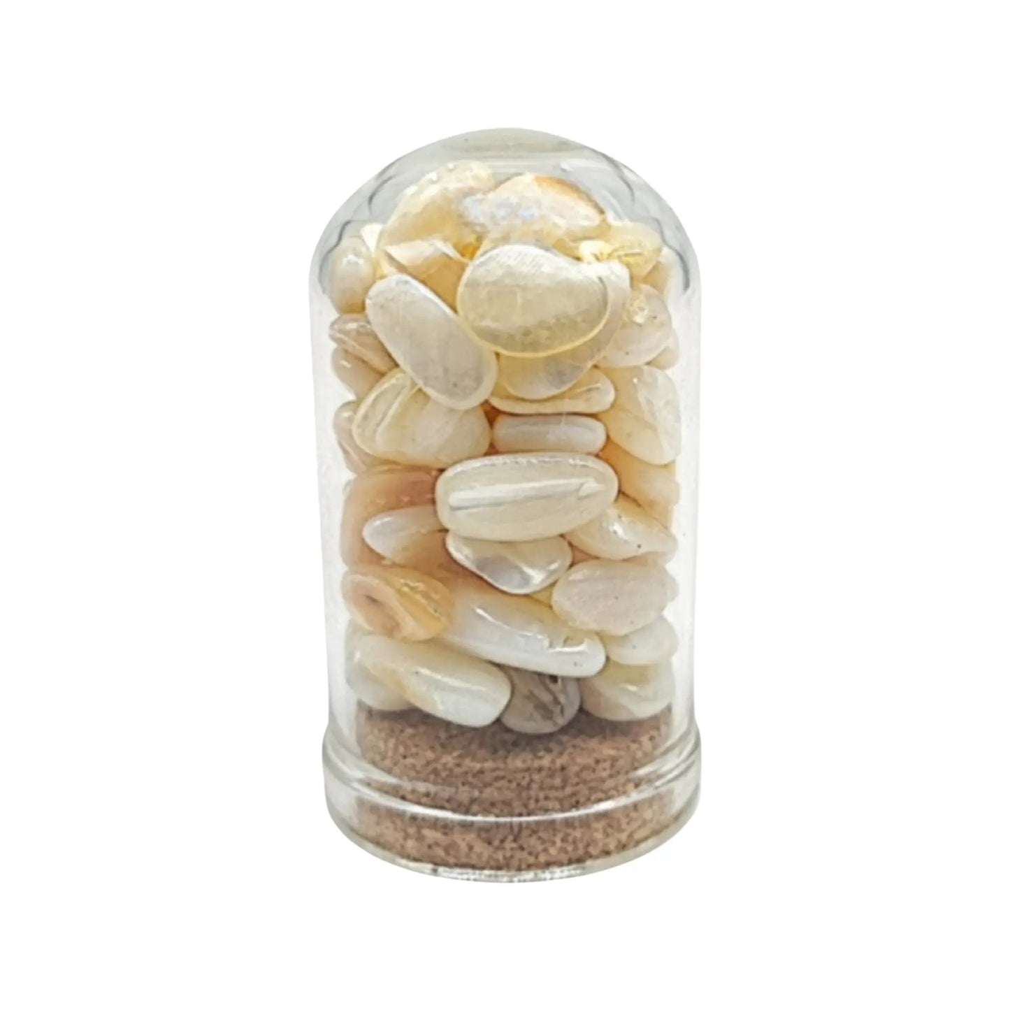 Home Decor -Small Decorative Bell -Mother of Pearl -15ml -Gemstone Bell -Aromes Evasions 