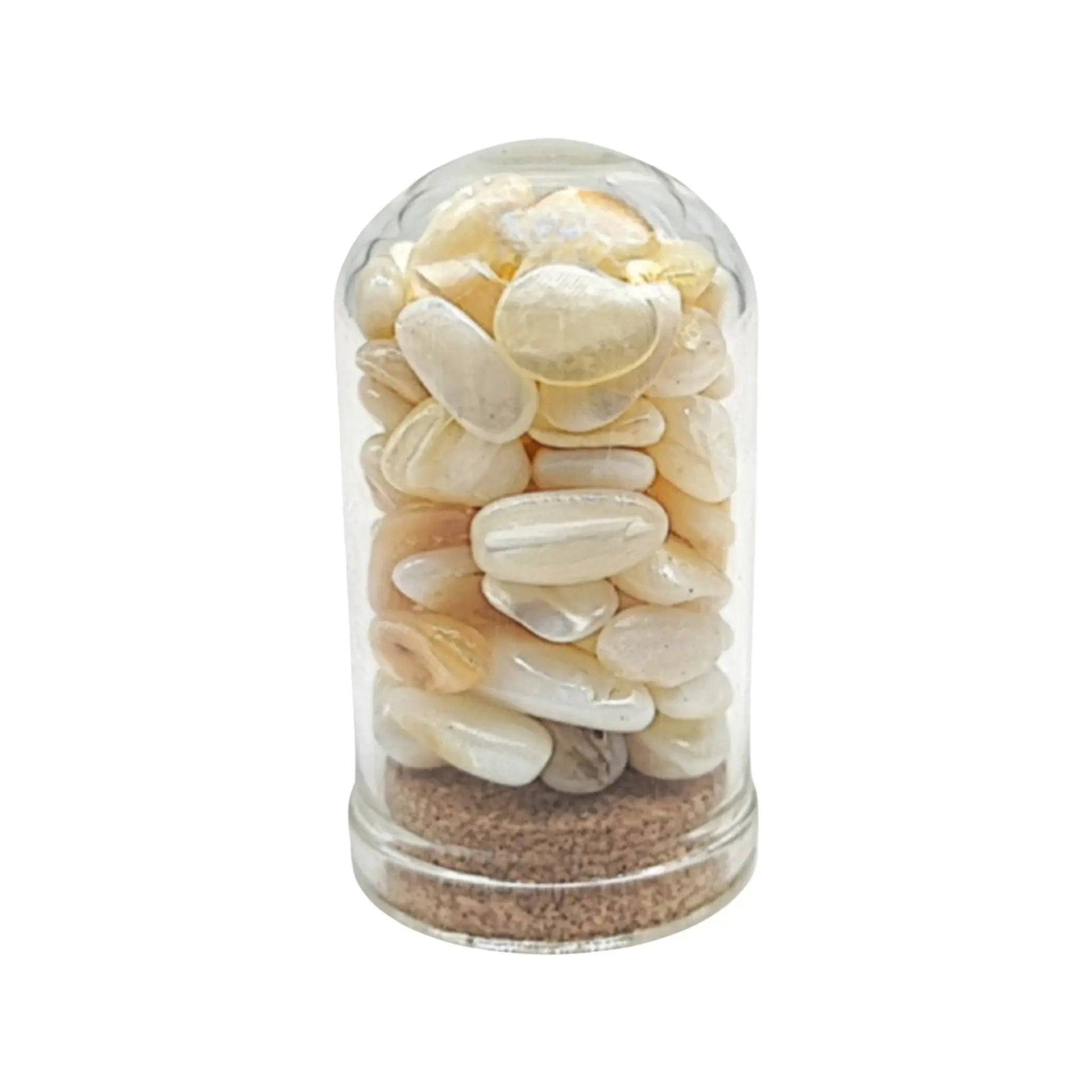 Home Decor -Small Decorative Bell -Mother of Pearl -15ml -Gemstone Bell -Aromes Evasions 