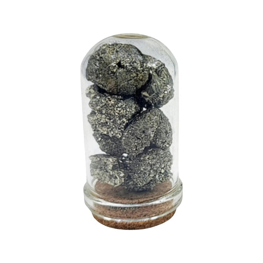 Home Decor -Small Decorative Bell -Pyrite -15ml -Gemstone Bell -Aromes Evasions 