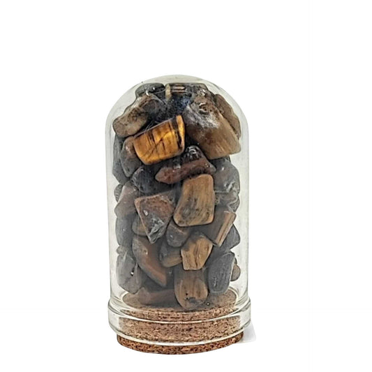 Home Decor -Small Decorative Bell -Tiger Eye -15ml -Gemstone Bell -Aromes Evasions 