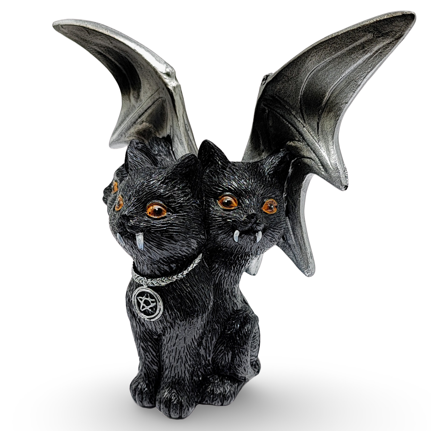 Home Decor -3 Head Black Cat with Wings - Arômes et Évasions
