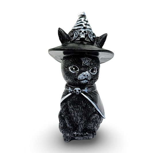 Home Decor -Black Cat with Witch Hat - Arômes et Évasions