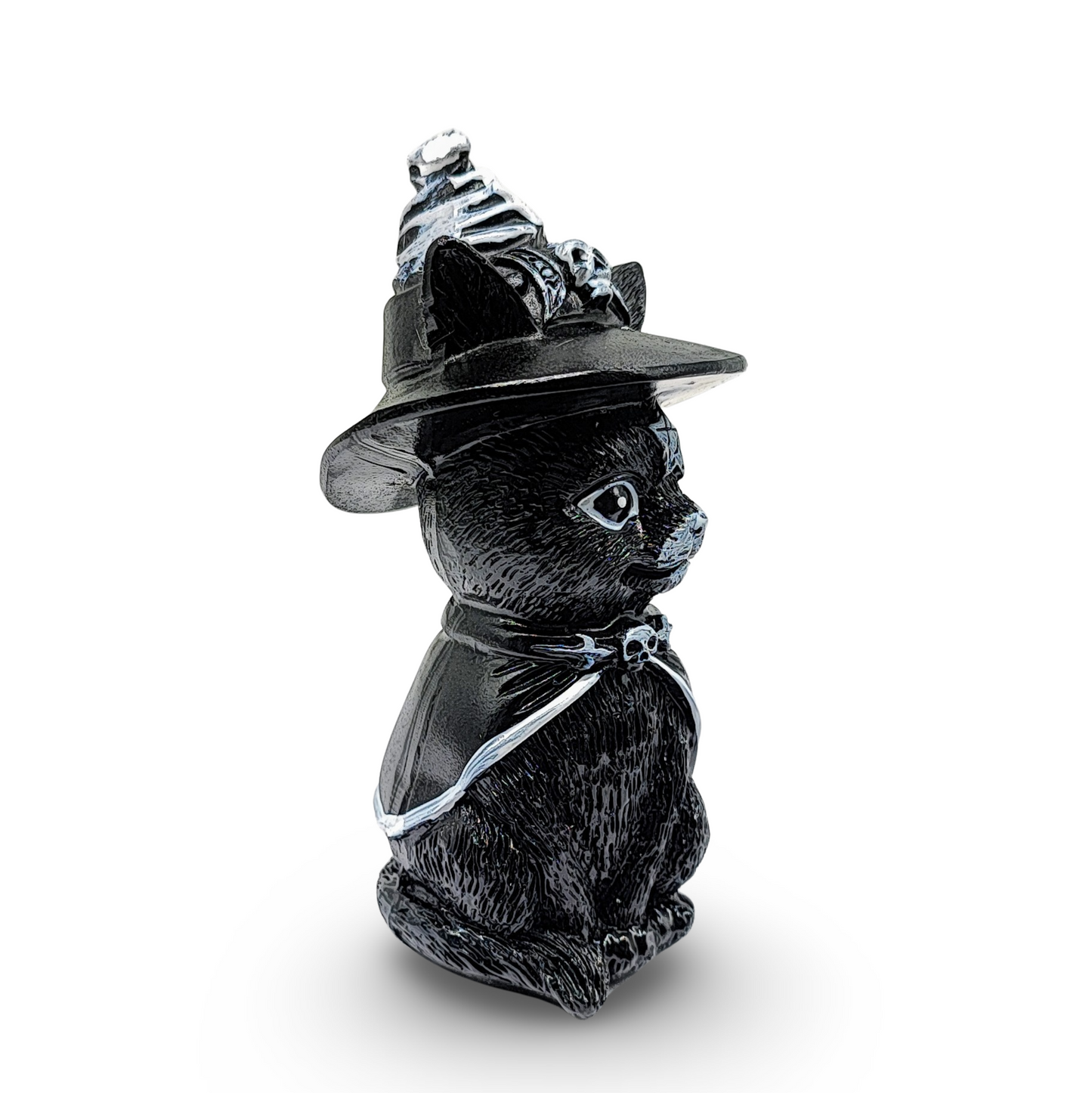Home Decor -Black Cat with Witch Hat - Arômes et Évasions