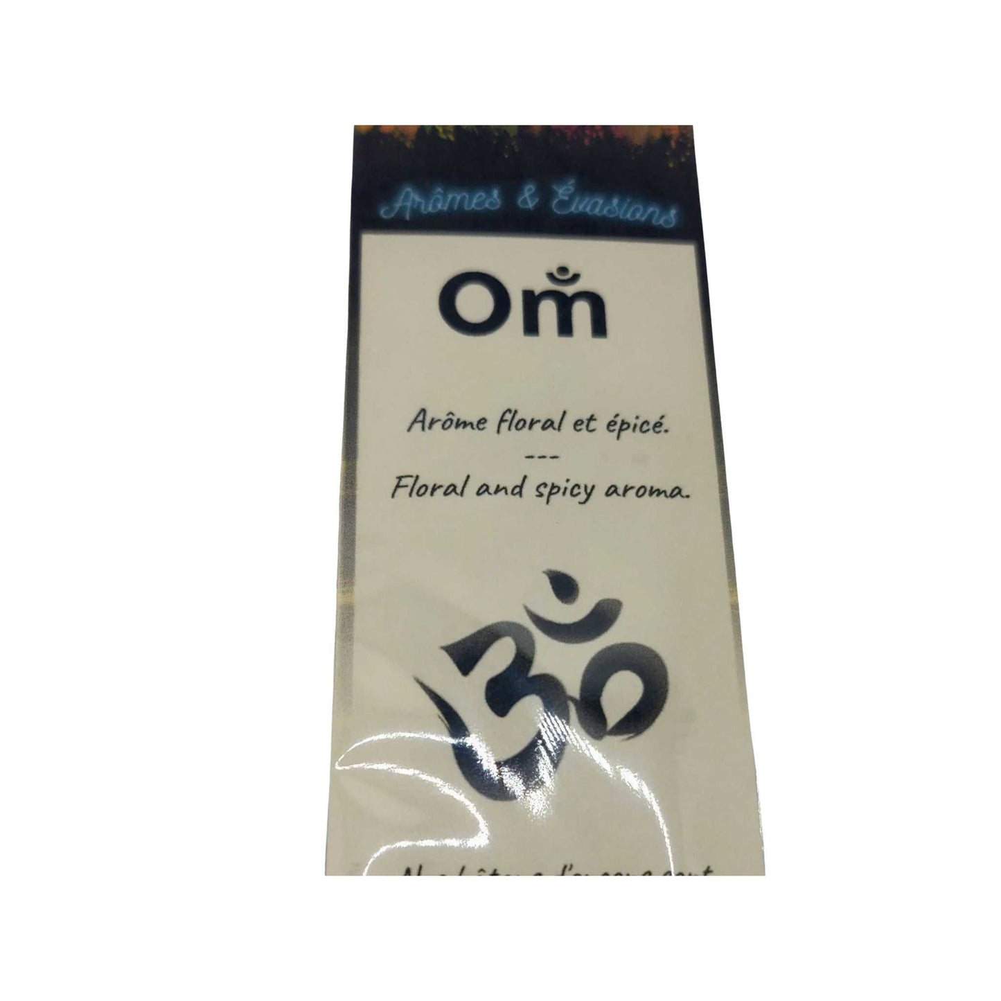 Incense Box -OM -10 Sticks -Incense Sticks -Aromes Evasions 