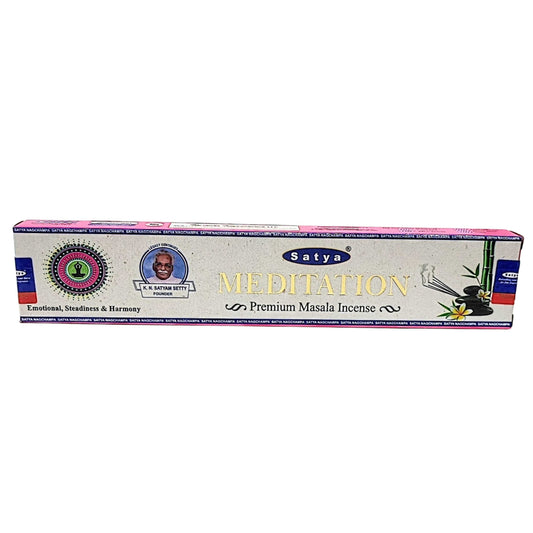 Incense Box -Satya -Meditation -Premium Masala -Incense Sticks -Aromes Evasions 