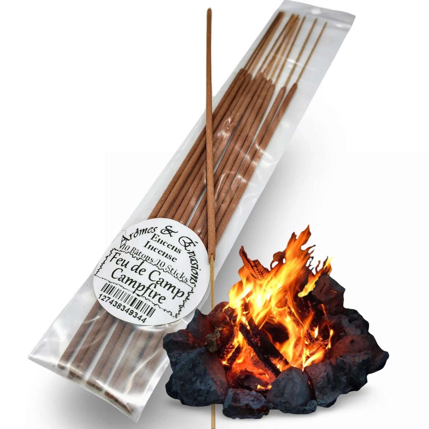 Incense Box -Campfire -10 Sticks -Woody Scent -Aromes Evasions