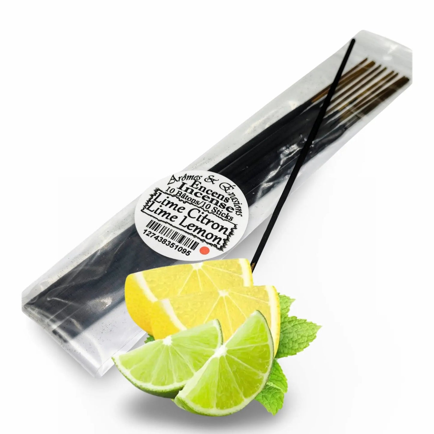 Incense Box -Lime Lemon -10 Sticks -Fruity Scent -Aromes Evasions